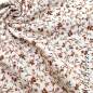Preview: Musselin romantische Blumen beige 4660 | 100% Baumwolle | Musselinstoff | Double Gauze | Musselintuch - Kopie