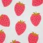 Preview: Musselin Stoff Erdbeeren Big 010 | 100% Baumwolle | Musselinstoff | Double Gauze | Musselintuch
