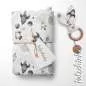 Preview: Musselin Raketenspass | 100% Baumwolle | Musselinstoff | Double Gauze | Musselintuch