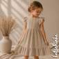 Preview: Pointelle Feinstrick Jersey dunkelbeige 1619 | Meterware zum nähen
