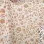 Preview: Ribjersey Blumen beige 7159 schmale Rippen