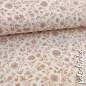 Preview: Ribjersey Blumen beige 7159 schmale Rippen