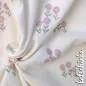 Preview: Ribjersey Flieder Sonnenblumen 7162 schmale Rippen
