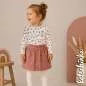 Preview: Ribjersey Mehrfarbige Herzen Beige 7172 schmale Rippen