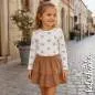 Preview: Ribjersey Schleifen naturel 1017 schmale Rippen