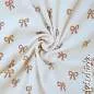 Preview: Ribjersey Schleifen naturel 1017 schmale Rippen