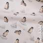 Preview: Ribjersey Pinguine auf Eisblock 7187 schmale Rippen