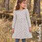 Preview: Ribjersey Wildblüte stahlblau 7189 schmale Rippen