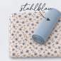 Preview: Ribjersey Wildblüte stahlblau 7189 schmale Rippen