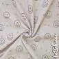 Preview: Ribjersey Smiley dunkelbeige 1015 schmale Rippen