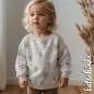 Preview: Kinderpullover aus Rippenjersey mit Motiv – weicher Ribjersey Stoff für Kinderkleidung in hellblau