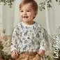 Preview: Kinderpullover aus Rippenjersey mit Motiv – weicher Ribjersey Stoff für Kinderkleidung in hellblau