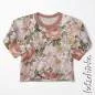 Preview: Ribjersey Englisch Garden - peach Rippjersey schmale Rippen