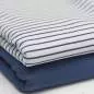 Preview: Rippstrick Jersey Streifen - jeansblau 002