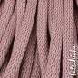 Preview: Strickschlauch mauve Baumwollkordel 10mm für Hoodie
