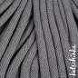 Preview: Strickschlauch stonegrey Baumwollkordel 10mm für Hoodie