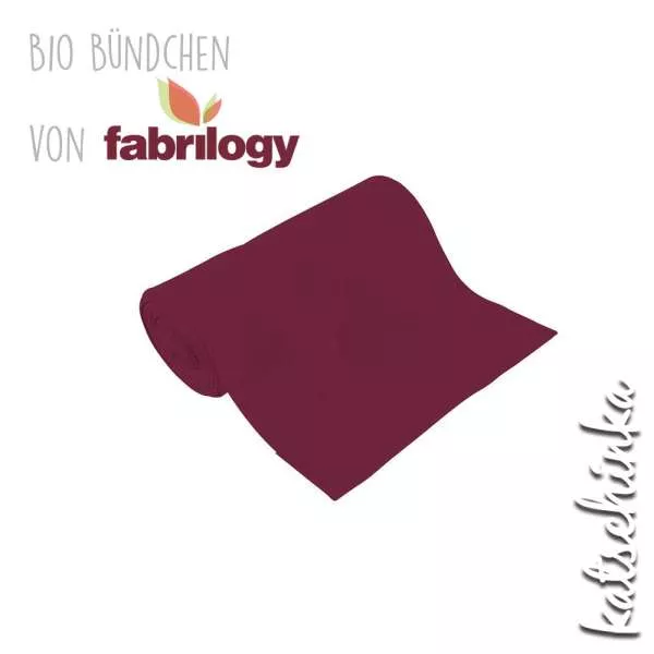 Bio Bündchenstoff beere – formstabiler Bio Bündchenstoff mit feiner Struktur