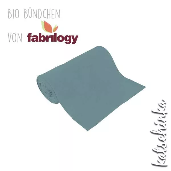Bio Bündchenstoff frost – formstabiler Bio Bündchenstoff mit feiner Struktur