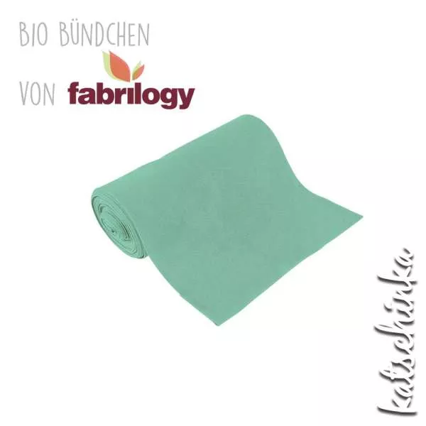 Bio Bündchenstoff pistazie – formstabiler Bio Bündchenstoff mit feiner Struktur