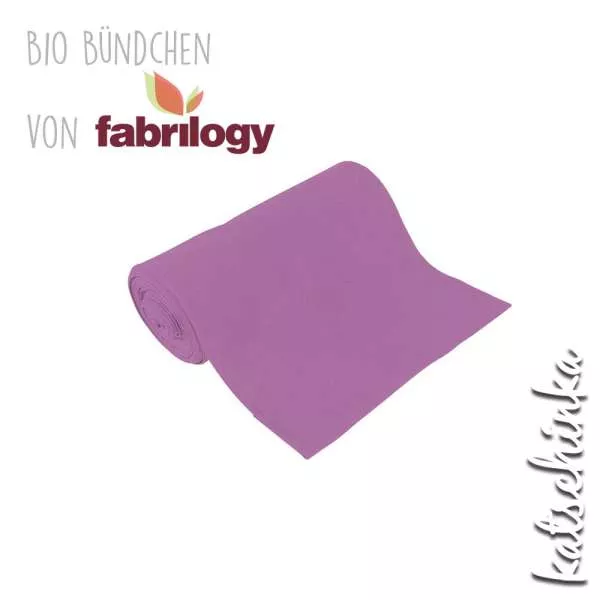 Bio Bündchenstoff himbeere – formstabiler Bio Bündchenstoff mit feiner Struktur