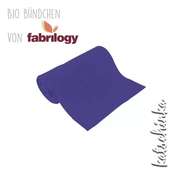 Bio Bündchenstoff lila – formstabiler Bio Bündchenstoff mit feiner Struktur