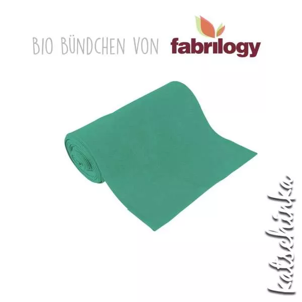 Bio Bündchenstoff mint – formstabiler Bio Bündchenstoff mit feiner Struktur