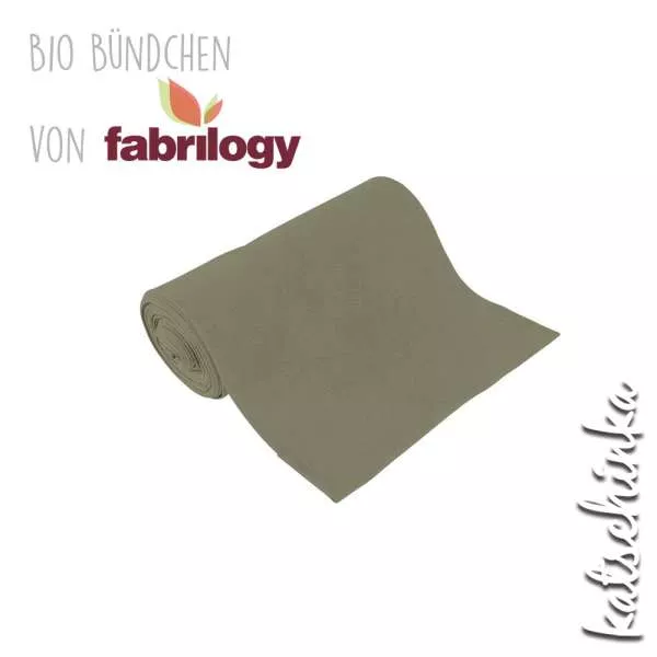 Bio Bündchenstoff sage – formstabiler Bio Bündchenstoff mit feiner Struktur