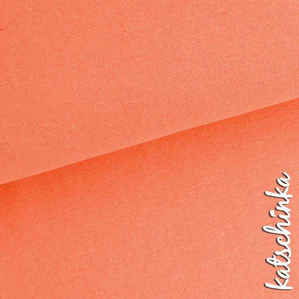 Bio Bündchenstoff aprikose als elastische Schlauchware von Fabrilogy