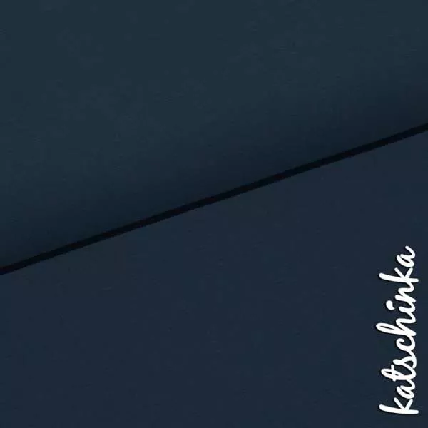 Bio Bündchenstoff navy als elastische Schlauchware von Fabrilogy
