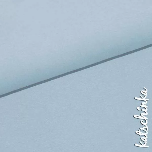 Bio Bündchenstoff eisblau als elastische Schlauchware von Fabrilogy