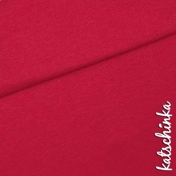 Bio Bündchenstoff fuchsia als elastische Schlauchware von Fabrilogy