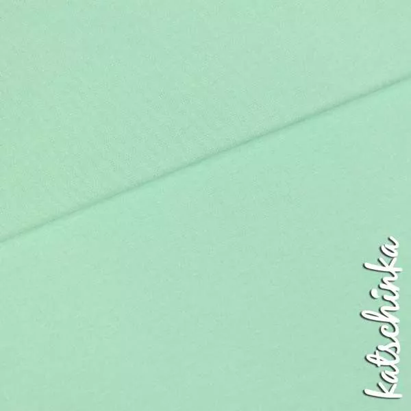 Bio Bündchenstoff hellmint als elastische Schlauchware von Fabrilogy