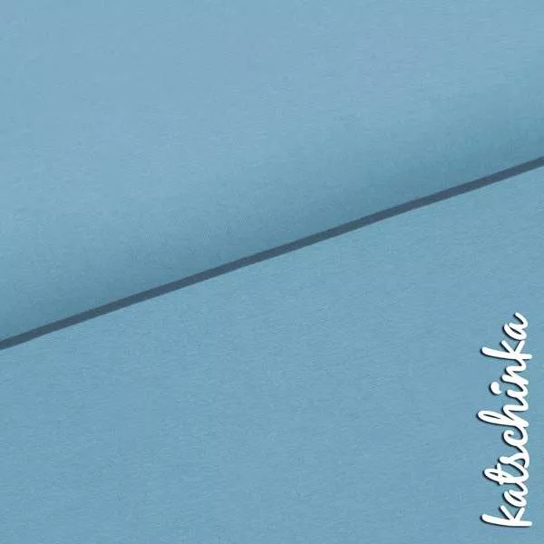 Bio Bündchenstoff himmelblau als elastische Schlauchware von Fabrilogy