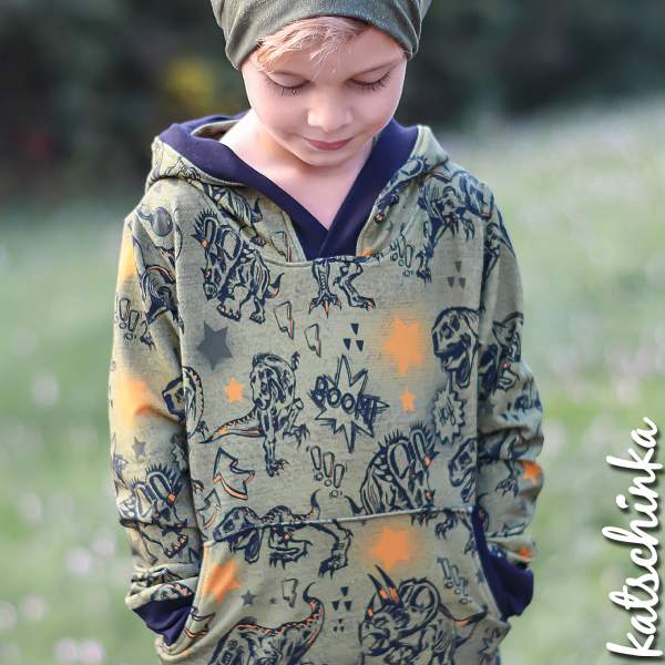 Bio Sommersweat - DinoPower allover olive