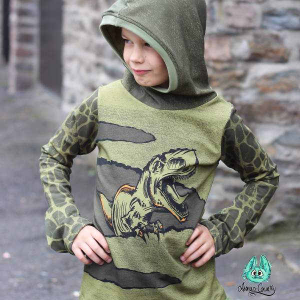 Bio Sommersweat DinoPower - Panel olive