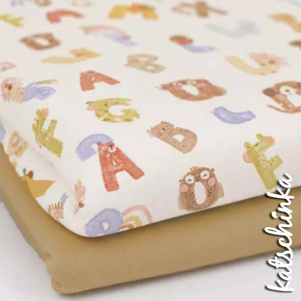 Kinderstoff Jersey mit Werkzeugen – Handwerker Design als Meterware