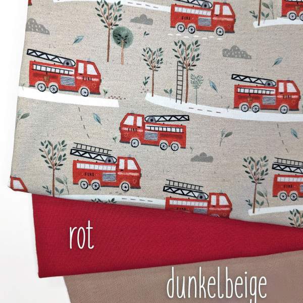 Jersey Stoff Baustelle für Kinder – verspieltes Design mit Baumaschinen und Schildern