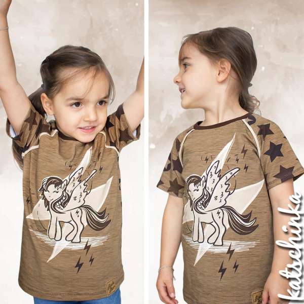 Bio Jersey Stoff Pegasus Thunder – Kinderjersey Meterware