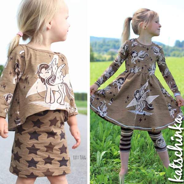 Bio Jersey Stoff Pegasus Thunder – Kinderjersey Meterware