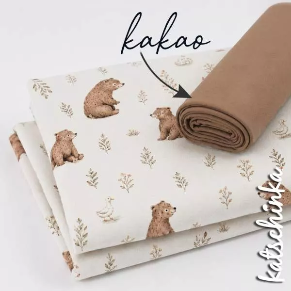 Jersey Stoff Bär und Ente 6478 – Bärenstoff als Meterware