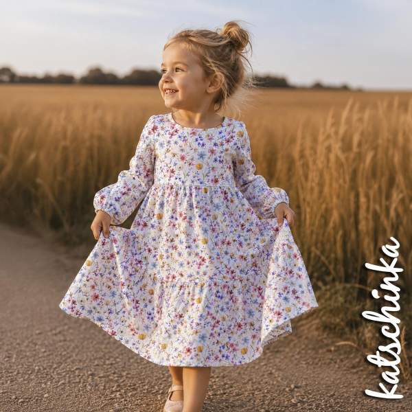 Jersey Baumwollstoff Wildblumen 6472 – Blumenstoff als Meterware