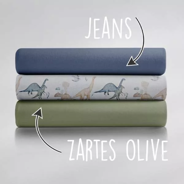 Traktor Jersey Stoff in Aquarelloptik – weicher Baumwolljersey Meterware für DIY Nähprojekte