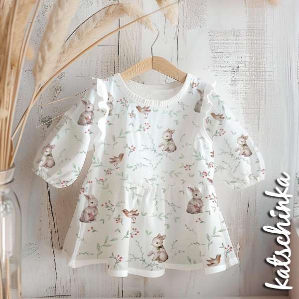 Leo Jersey Stoff in Aquarelloptik – weicher Baumwolljersey Meterware für DIY Nähprojekte