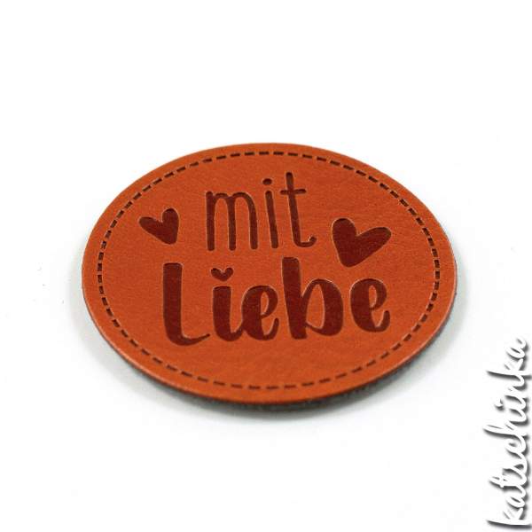 #Kunstleder Label - mit Liebe
