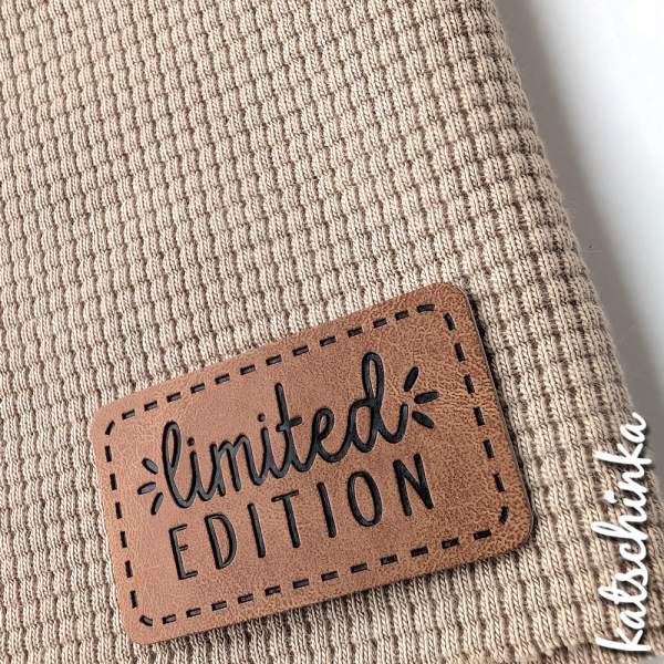 Kunstleder Label aufbügelbar / Aufnäher - Limited Edition