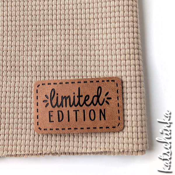 Kunstleder Label aufbügelbar / Aufnäher - Limited Edition