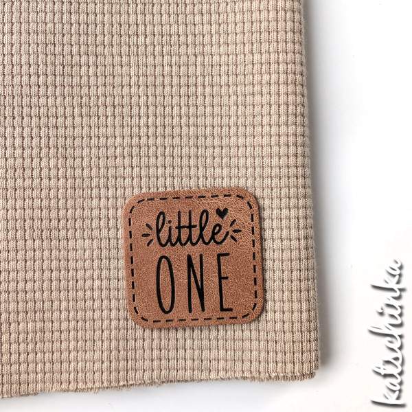 Kunstleder Label aufbügelbar / Aufnäher - Little one