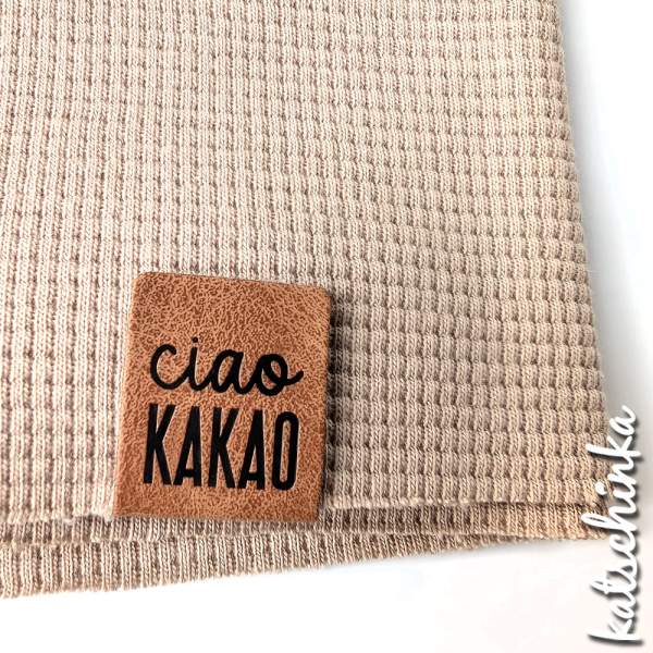 2 in 1 Knick-Falt Kunstleder Label - Hej + ciao kakao