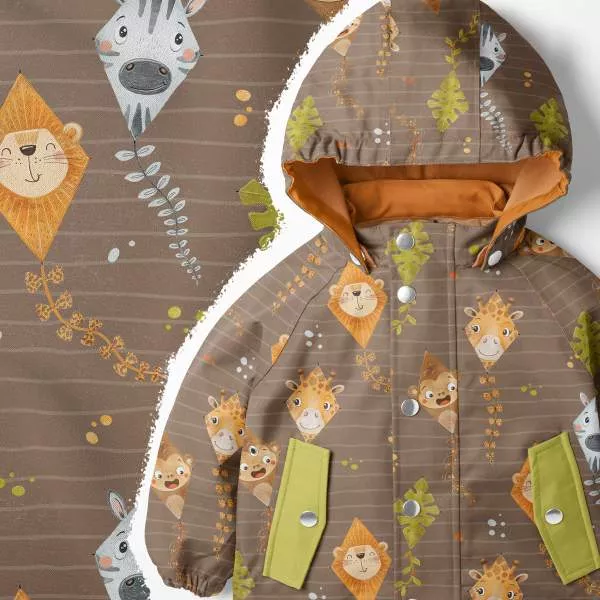 Softshell Stoff für Kinder, innen flauschig und außen wasserabweisend, ideal für Jacken und Matschhosen