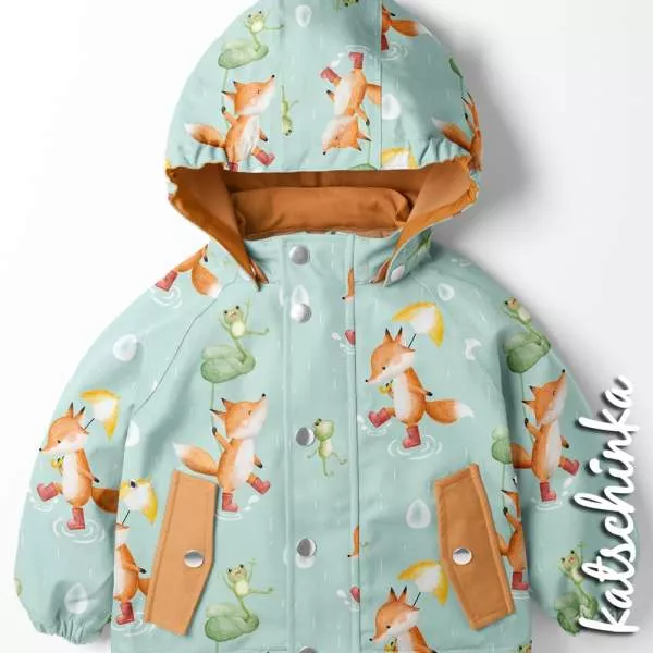 Kinder Softshell Stoff als Meterware – wasserabweisender Outdoorstoff mit flauschiger Innenseite